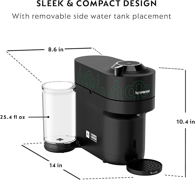 Nespresso Vertuo Pop+ Coffee and Espresso Maker by Breville, Samra Origins by The Weeknd Metad Green