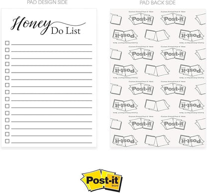 Daddy Duties Sticky Note Pads / 4" x 6" Repositionable Masculine Sticky Notes for Dad / 50 Sheets Per Pad Set of 5 / Made in USA