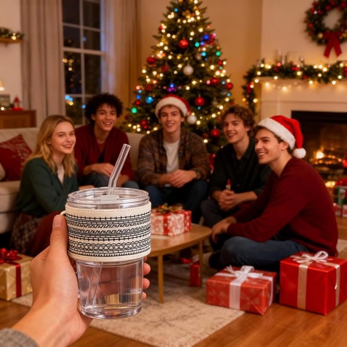 13oz/400ml Glass Water Tumbler with Straw and Lid Sealed Carry On Thick Wall Iced Coffee Cup Glass Cup for Water, Iced Tea Fruit Juice Etc (WTS)