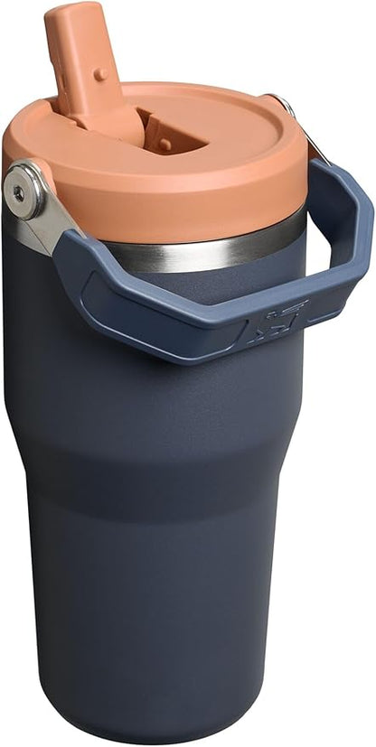 STANLEY IceFlow 2.0 Flip Straw Tumbler with Handle 20 oz | Twist On Lid and Flip Up Straw | Leak Resistant Water Bottle | Insulated Stainless Steel | BPA-Free | Twilight