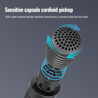 TAKSTAR 2-in-1 Bluetooth Wireless Handheld Microphone & Voice Amplifier, 7 Kinds Sound Effects, 10W Portable Mic Speaker for Karaoke Meeting Outdoor Teacher Speech Party -DA10S(Con't Connect Speaker)