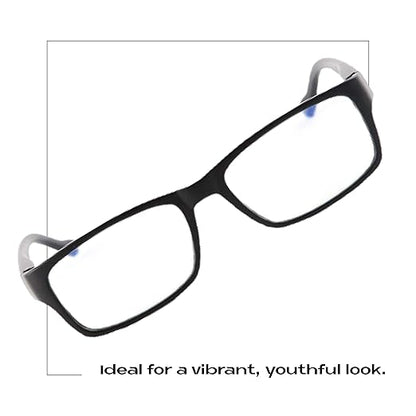 Readerest 0.75 Blue Light Reading Glasses - Lightweight Computer Glasses - Eye Strain, UV Glare Protection (Black)