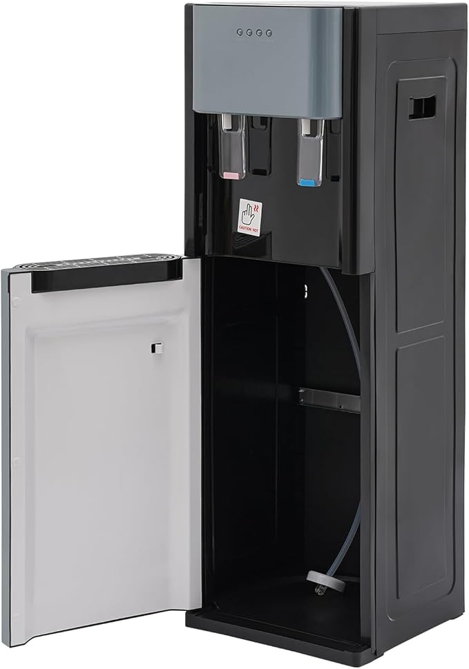 Water Coolers Water Dispenser Cold Hot Dispenser, Modern Powerful Electric Water Cooler Dispenser Bottom Loading for Home, Office, Gyms (Grey Bottom Load)