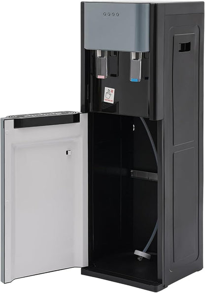 Water Coolers Water Dispenser Cold Hot Dispenser, Modern Powerful Electric Water Cooler Dispenser Bottom Loading for Home, Office, Gyms (Grey Bottom Load)