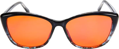 100% Blue Light Blocking Glasses - Women + Men - Better Sleep - Anti Eye Strain Protection - Computer Screens Gaming
