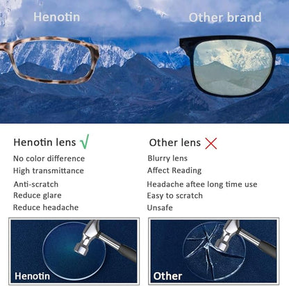 Henotin 5-Pack Reading Glasses Blue Light Blocking Anti Eyestrain Computer Reading Glasses for Women and Men Readers (5 Pack Mix Color, 1.25)
