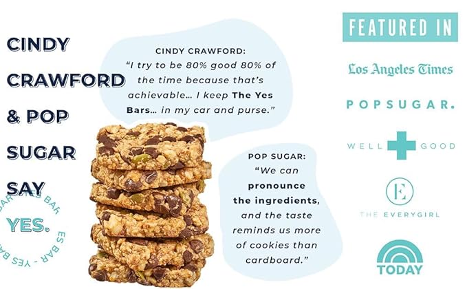 The YES Bar Apple Cinnamon Crisp – Plant Based Protein, Decadent Snack Bar – Vegan, Paleo, Gluten Free, Dairy Free, Low Sugar, Healthy Snack, Breakfast, Low Carb, Keto Friendly (1.4 oz Bar)