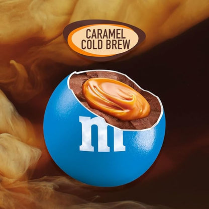 M&M'S Caramel Chocolate Candy, Full Size 2.83 oz Bag, Pack of 24 Bulk Candy Chocolate