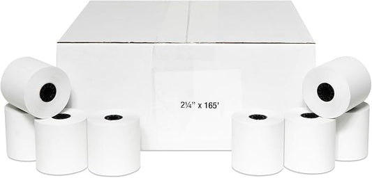 2-1/4 X 165 Thermal Paper Rolls Sharp Cash Register (50 Rolls)