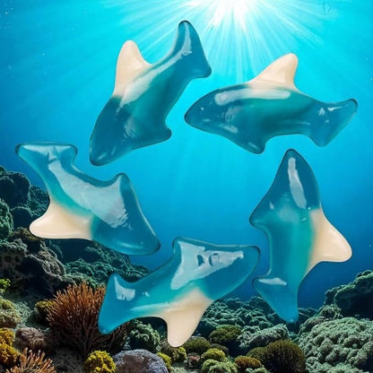 Irresistibly Delicious Blue Shark Gummies - 1.5 lbs Lusciously Flavorful Soft & Chewy Candy Snack, Fruity Flavor Assortment-Great for Kids and Adults of All Ages(24 oz)