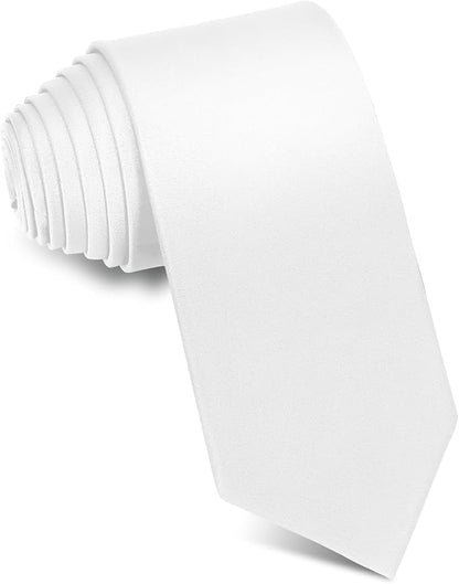 Men's Ties Solid Pure Color 3.15" (8CM) Necktie Plain Formal Business Wedding Black Ties For Men