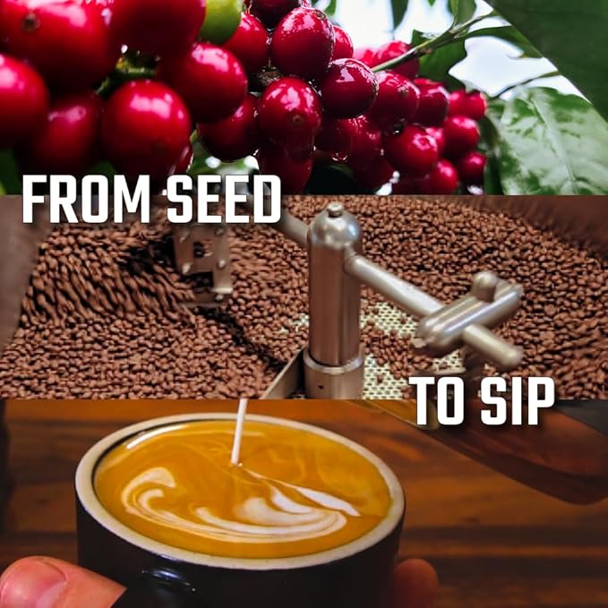 KONA EARTH 100% Kona Classic Coffee, Dark Roast, Whole Bean (8oz) Farm-Direct Authentic Hawaiian Kona Coffee beans from Hawaii’s Big Island, Micro-Batch-Roasted