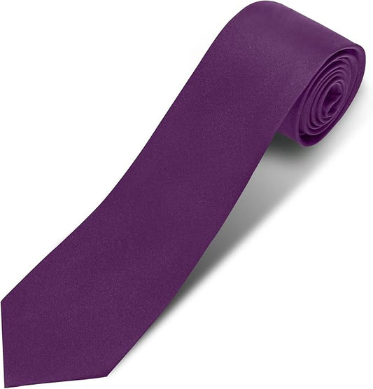 Men's Ties Solid Pure Color 3.15" (8CM) Necktie Plain Formal Business Wedding Black Ties For Men