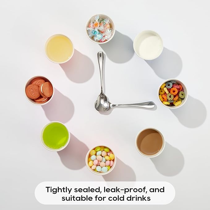 500 Pack 5oz Paper Cups, Multicolor Paper Disposable Cups, Small Mouthwash Cups, Cold Beverage Drinking Cup for Party, Travel and Event (Dots)