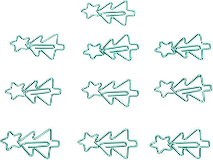 Tree Shape Paper Clips, 100pcs Cute Paperclips, Decorative Non Slip Bookmark Paperclips for School Home, Electroplating Process for Lasting Use, Includes Storage Box