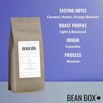 Bean Box Sampler - Roasted by Devocion, 3-Pack, Freshly Ground Coffee, Gourmet Coffee