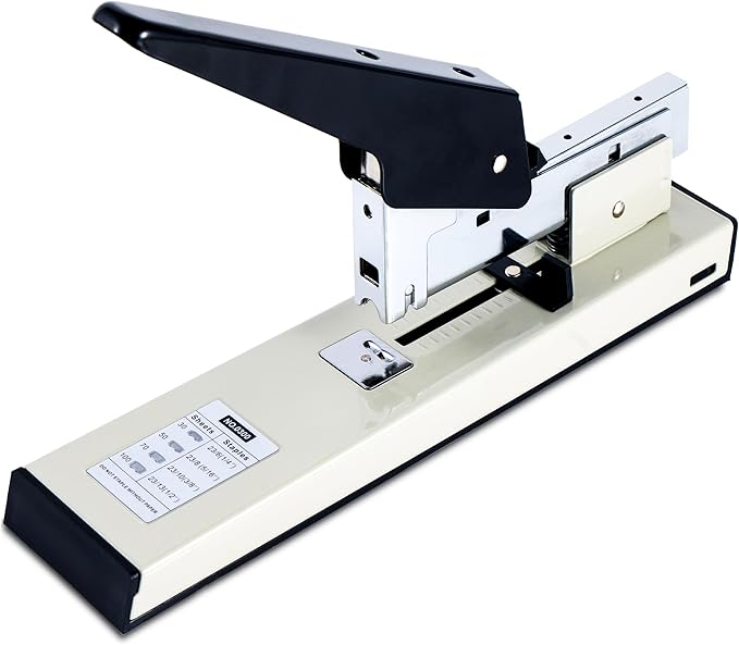 Stapler Heavy Duty, 100 Sheet, 1PACK Manual Big Stapler Metal,max use 23/13 Staples