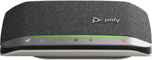 Poly - Sync 20 USB-A Personal Smart Speakerphone (Plantronics) - Connect to Cell Phone via Bluetooth and PC/Mac via USB-A Cable - Works with Teams (Certified), Zoom & More,Black