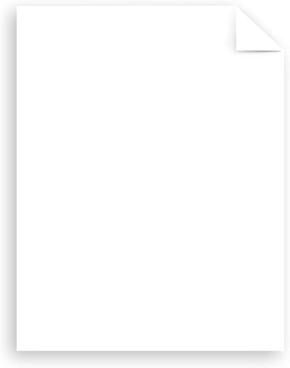 Neenah White Index Paper, Mediumweight, 300 Sheets, 199 gsm, 94 Brightness, 8.5" x 11" - MORE SHEETS! (91635)