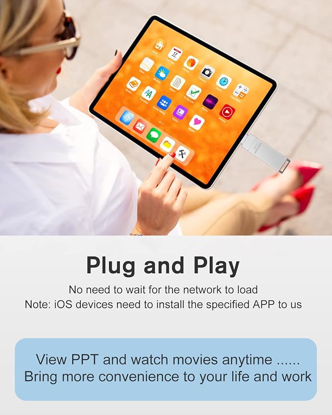 MFi Certified 512GB Flash Drives 3.0 High Speed 3ni1 USB Stick External Storage Compatible for iPhone/PC/iPad/Android/More Devices for Photos and Videos Transfer Storage Backup(512-Silver)