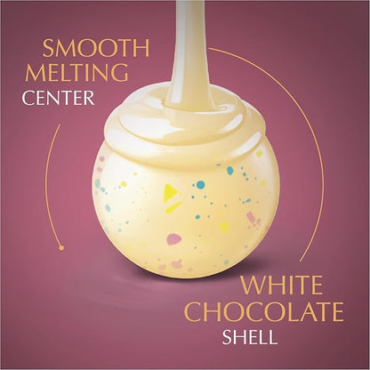 Lindt LINDOR Birthday Cake White Chocolate Truffles, White Chocolate Candy with Smooth, Melting Truffle Center, 5.1 oz. (Pack of 3)