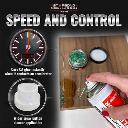 Starbond Super Fast Thin, Premium Instant CA (Cyanoacrylate Adhesive) (4 Ounce, 6 Ounce)