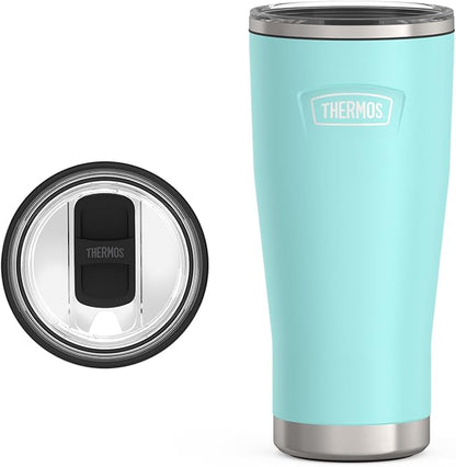 THERMOS ICON SERIES, Stainless Steel Tumbler with Slide Lock, 24 Ounce, Sea Green