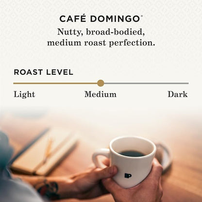 Peet's Coffee, Medium Roast Keurig K-Cup Pods - Cafe Domingo 10 Count (1 Box of 10 Pods)
