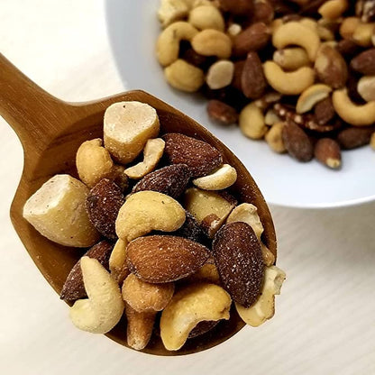 Jaybee’s Unsalted Mixed Nuts | 32 oz | Gourmet Roasted Deluxe Nut Mix with Cashews, Almonds, Pecans, Hazelnuts, Brazil Nuts (No Peanuts) | Keto, Vegan Friendly, Kosher, Healthy Snacks