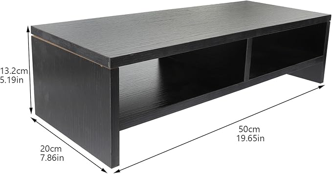 jojofuny Monitor Stand Desk Shelf Computer Lifting Rack Organizer for Office Workspace Storage and Elevated Laptop Support