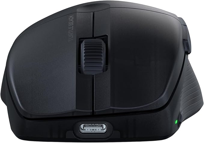 Turtle Beach Pure Air - Ultra-Light Wireless Ergonomic RGB Gaming Mouse, 26K DPI Optical Sensor, 125 Hour Battery, Dual Wireless System, Titan Optical Switches, Bluetooth, RGB Illumination - Black