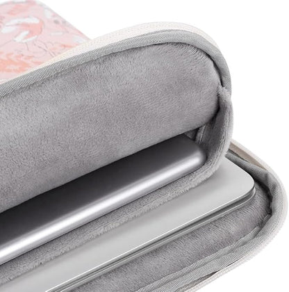 Laptop Sleeve 14 Inch,Waterproof Protective Notebook Case Briefcase Carrying Bag Compatible with MacBook,Acer,Asus, Dell,Lenovo,Microsoft,HP Laptop Cover (Pink Flowers, 15 inch)