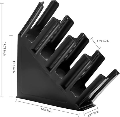CURTA Paper Cup and Lid Holder, Disposable Paper Cup Dispenser 4 Compartment Coffee Cup and Lid Storage Organizer Holder for Countertop Coffee Station Bar Restaurant Breakroom