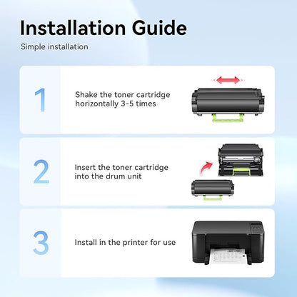 56F1000 Toner Cartridge Compatible with Lexmark 56F1000 56F000G Toner Cartridge Replacement for Lexmark MS321 MS421 MS521 MS621 MX521 MX522 MX622 MS622 MX321 MX421 Laser Printer