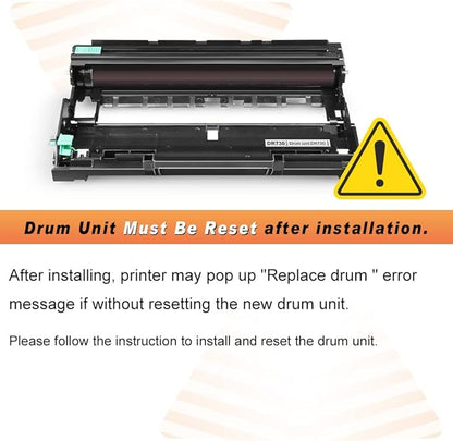 v4ink 2PK Compatible DR730 Drum Replacement for Brother DR-730 DR-760 Drum for Brother HL-L2325DW HL-L2350DW HL-L2370DW HL L2390DW L2395DW DCP-L2550DW MFC L2690DW L2710DW L2717DW L2750DW (NOT Toner)