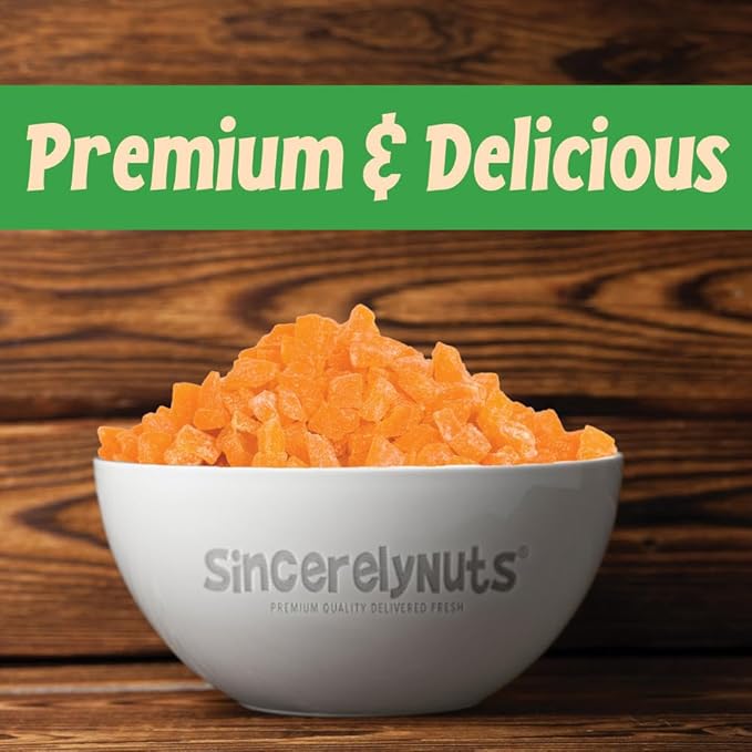 Sincerely Nuts Diced Mangos (1 LB)-Nutritious and Satisfying Tropical Fruit-Healthy Alternative for Sweet Tooth- Gluten-Free Food, Vegan, and Kosher Snack-The Perfect Snack for the Whole Family