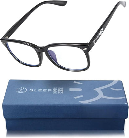 100% Blue Light Blocking Glasses - Women + Men - Better Sleep - Anti Eye Strain Protection - Computer Screens Gaming