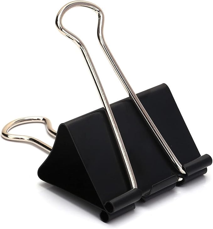 Extra Large Binder Clips 2.4 Inch (20 Pack), Upgrade Big Clips Paper Clamps for Office and Home Supplies, Black