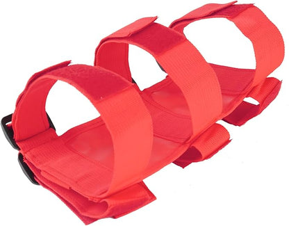 Universal Fire Extinguisher Straps Adjustable Roll Bar Mount 3 lb Fire Extinguisher Holder for Boat Wrangler Car Truck UTV Vehicles Roll Cage Interior Accessories Home Office,Red Strap Only