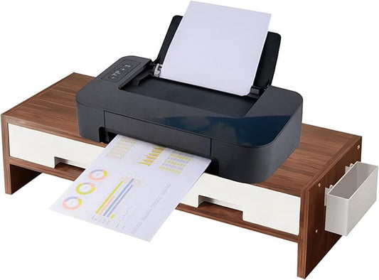 Display - Adjustable Desk , Monitor Riser for Computer Use, Sturdy Compact Design Easy Setup Height Office Desktop Tool, Screen Organizer Accessory for Home Study Bedroom