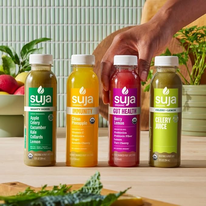 Suja 3-Day Cold-Pressed Juice Cleanse, Organic, Fresh Pressed Juice with No Added Sugar, Supports Immune & Digestive Health, Plant-Based, Gluten-Free & Beginner Friendly (3 Day Cleanse)