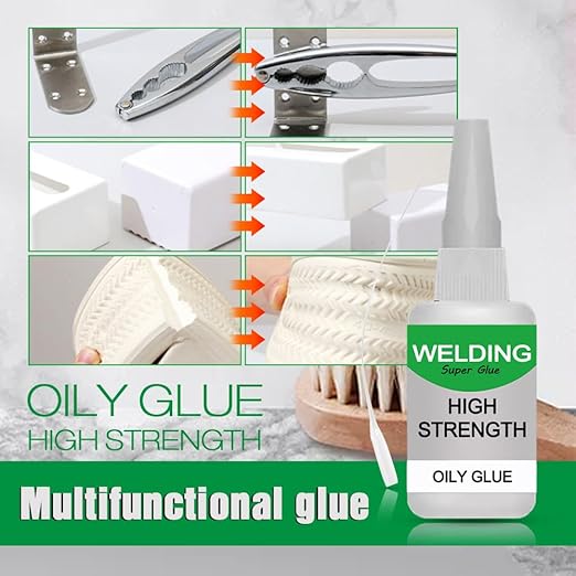 Jue Fish Multifunctional High-Strength Oily Welding Adhesive, Universal Glue (2 Pcs)