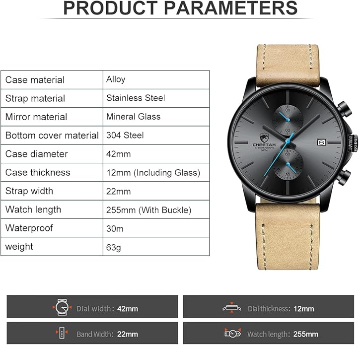 GOLDEN HOUR Mens Watch Fashion Sleek Minimalist Quartz Analog Mesh Stainless Steel Waterproof Chronograph Watches for Men with Auto Date