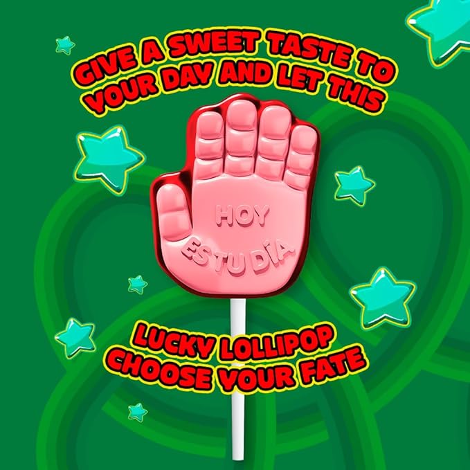 Vero Manita Paletas Strawberry & Cherry Flavored Lollipop (40 Count Bag) - Individually Wrapped Lollipops - Mexican Candy - Paletas Mexicanas Sabor Fresa