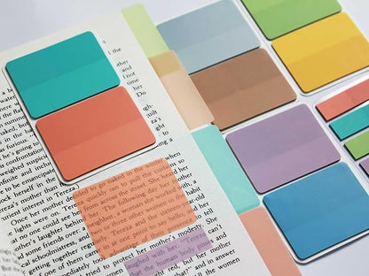 ELII 500 PCS Tabs 2 Inch Book Tabs Sticky Index Tabs,Page Markers File Tabs Self Adhesive, Labels for Pages Notebooks
