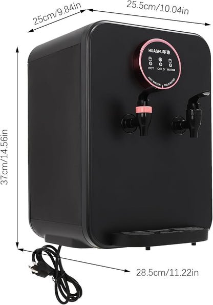 Countertop Water Dispenser, Hot and Cold Water Cooler with 3 Temperature Settings 1.19 to 4.99 Gallon Essential Water Machine Top Loading Water Dispenser for Home Office Dorm