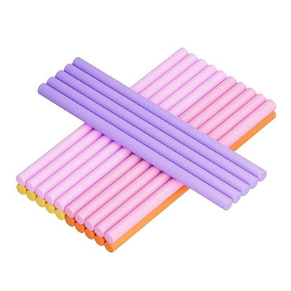 25-Pack Assorted Colors Hot Melt Glue Sticks, 0.43″ Dia × 8″ Long – Multi-Purpose Adhesive for Crafting, Woodworking, Decoration & Repair