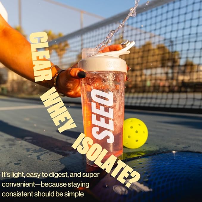 SEEQ Clear Whey Isolate Protein Powder, Mango Pineapple - 22 Servings, 22g Protein Per Serving - 0g Lactose, Sugar-Free, Keto-Friendly, Soy Free - Juice-Like Protein, Post-Workout Recovery