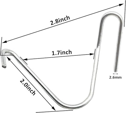 T-Post Clips Galvanized Steel Fence Clips 150 PCS 10 Gauge Convenient and Fast Installation Pre-Cut Fence Ties for T-Posts/U-Posts