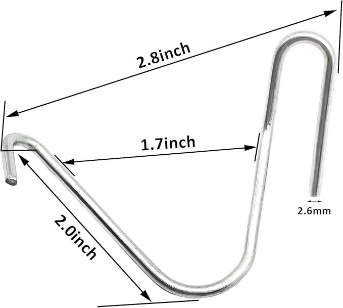 T-Post Clips Galvanized Steel Fence Clips 250 PCS 10 Gauge Convenient and Fast Installation Pre-Cut Fence Ties for T-Posts/U-Posts